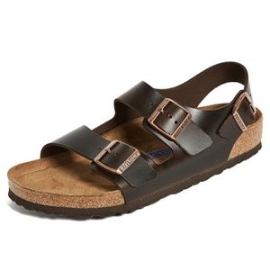 Birkenstock Milano SFB Sandals Amalfi Brown 41 New w/Box!